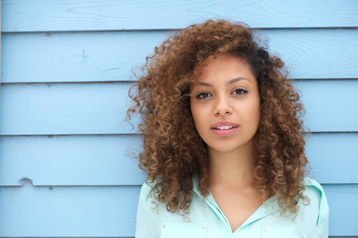 beautiful young african woman
